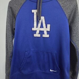 Los Angeles Dodgers Nike Blue & Gray Pullover Hoodie